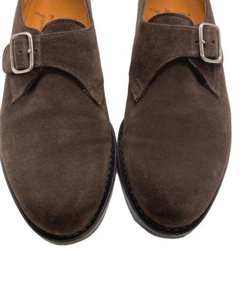 Jalan Sriwijaya（ジャランスリウァヤ）Jalan Sriwijaya (ジャランスリウァヤ) green label relaxing (グリーンレーベルリラクシング) 別注スウェードモンクストラップシューズ ブラウン サイズ:38の古着・服飾アイテム