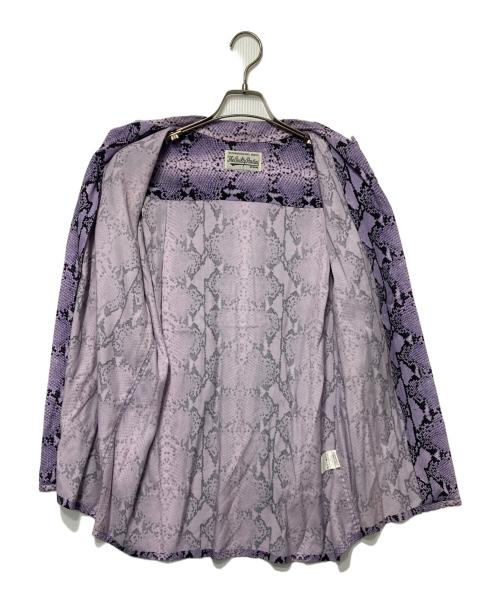 WACKO MARIA（ワコマリア）WACKO MARIA (ワコマリア) パイソン柄オープンカラーシャツ パープル サイズ:Ｍの古着・服飾アイテム