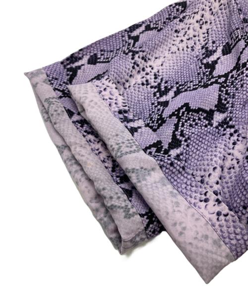 WACKO MARIA（ワコマリア）WACKO MARIA (ワコマリア) パイソン柄オープンカラーシャツ パープル サイズ:Ｍの古着・服飾アイテム