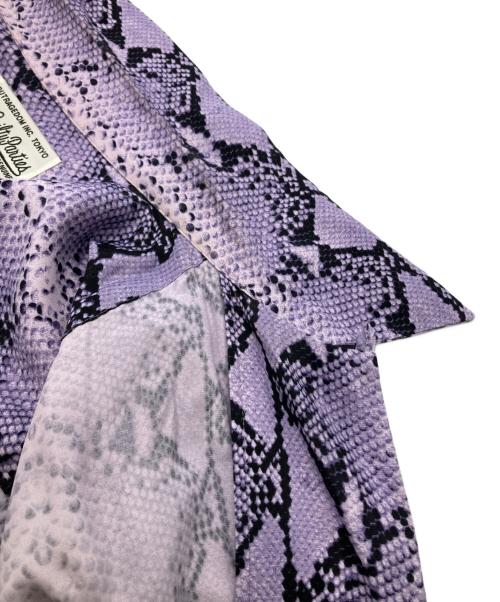 WACKO MARIA（ワコマリア）WACKO MARIA (ワコマリア) パイソン柄オープンカラーシャツ パープル サイズ:Ｍの古着・服飾アイテム