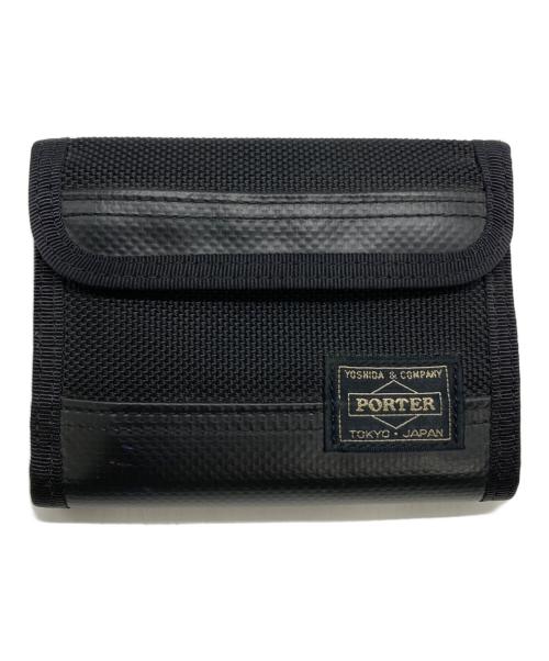 PORTER（ポーター）PORTER (ポーター) 2つ折り財布 ブラックの古着・服飾アイテム