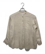 JOURNAL STANDARDジャーナルスタンダード）の古着「Northernリネンスタンドカラーシャツ」｜ベージュ