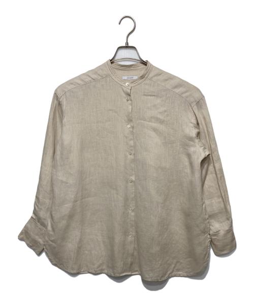 JOURNAL STANDARD（ジャーナルスタンダード）JOURNAL STANDARD (ジャーナルスタンダード) Northernリネンスタンドカラーシャツ ベージュ サイズ:-の古着・服飾アイテム