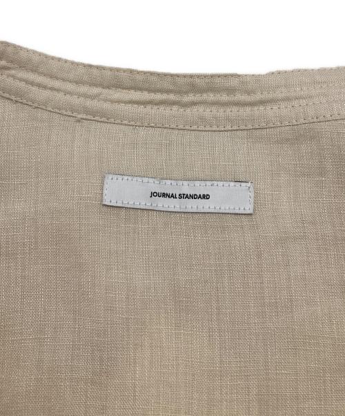 JOURNAL STANDARD（ジャーナルスタンダード）JOURNAL STANDARD (ジャーナルスタンダード) Northernリネンスタンドカラーシャツ ベージュ サイズ:-の古着・服飾アイテム