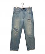 LEVI'Sリーバイス）の古着「ダメージデニムパンツ」｜ブルー