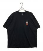 stussyステューシー）の古着「crown link tee」｜ブラック