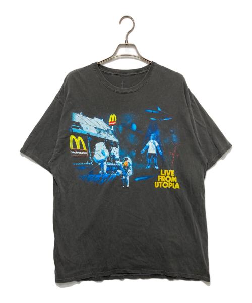 Travis Scott（トラヴィススコット）Travis Scott (トラヴィス・スコット) cactus jack (カクタス・ジャック) LIVE FROM UTOPIA T-Shirt グレー サイズ:XXLの古着・服飾アイテム