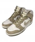 NIKEナイキ）の古着「Nike Dunk High」｜ベージュ×ホワイト