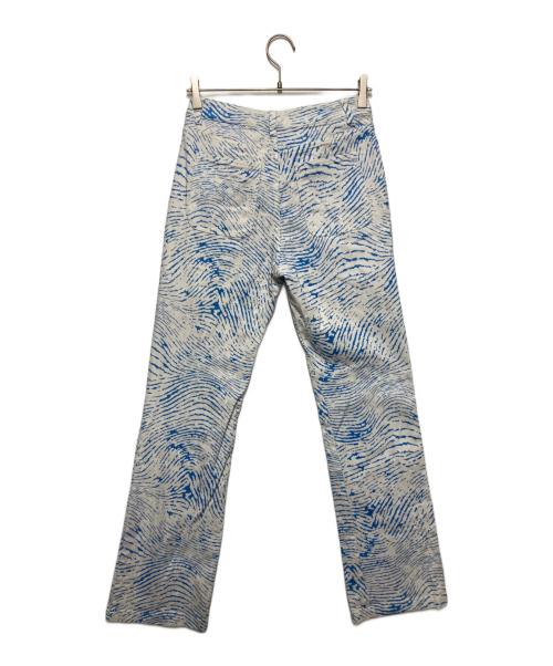 Paloma Wool（パロマウール）Paloma Wool (パロマウール) HUELLA 総柄パンツ ホワイト×ブルー サイズ:38の古着・服飾アイテム