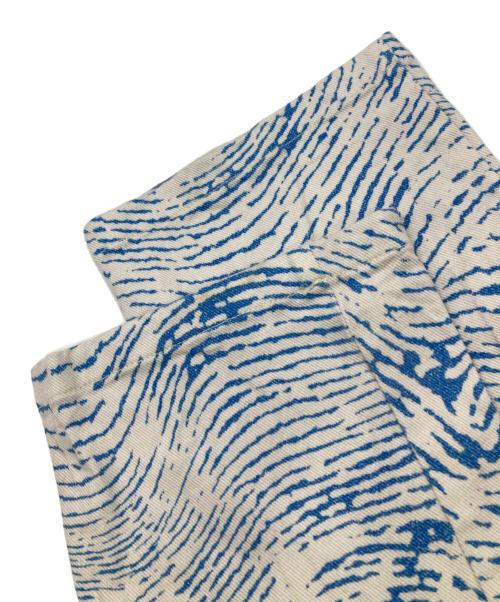 Paloma Wool（パロマウール）Paloma Wool (パロマウール) HUELLA 総柄パンツ ホワイト×ブルー サイズ:38の古着・服飾アイテム