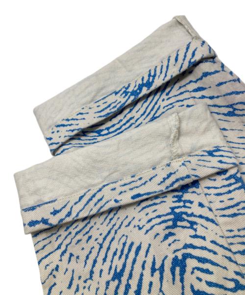 Paloma Wool（パロマウール）Paloma Wool (パロマウール) HUELLA 総柄パンツ ホワイト×ブルー サイズ:38の古着・服飾アイテム