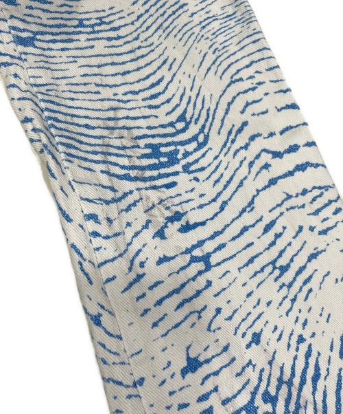 Paloma Wool（パロマウール）Paloma Wool (パロマウール) HUELLA 総柄パンツ ホワイト×ブルー サイズ:38の古着・服飾アイテム