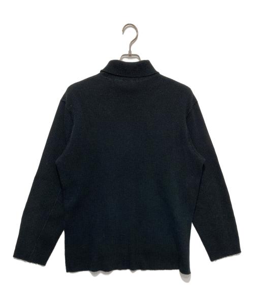 PHEENY（フィーニー）PHEENY (フィーニー) T/C BIG WAFFLE HIGH NECK L/S ブラック サイズ:Fの古着・服飾アイテム