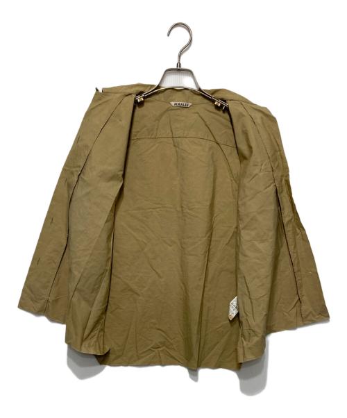 AURALEE（オーラリー）AURALEE (オーラリー) SELVEDGE WEATHER CLOTH HALF SLEEVED SHIRTS ベージュ サイズ:1の古着・服飾アイテム