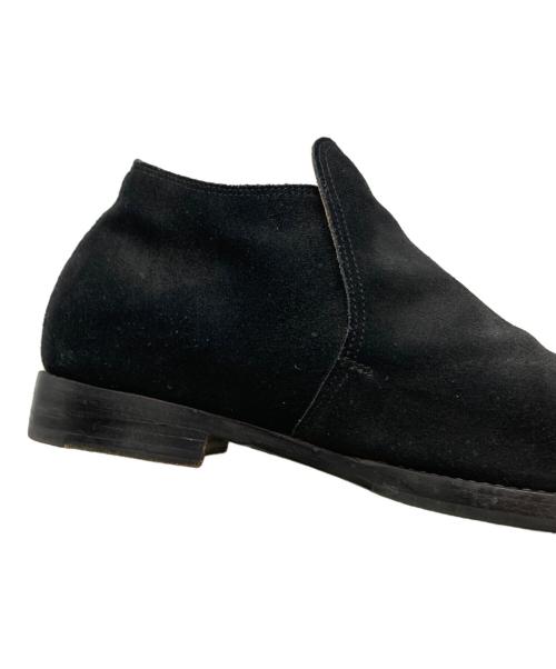 POLPETTA（ポルペッタ）POLPETTA (ポルペッタ) Brilla per il gusto (ブリッラ ペル イルグースト) スエードシングルモンクストラップ ブーツ ブラック サイズ:40 1/2の古着・服飾アイテム