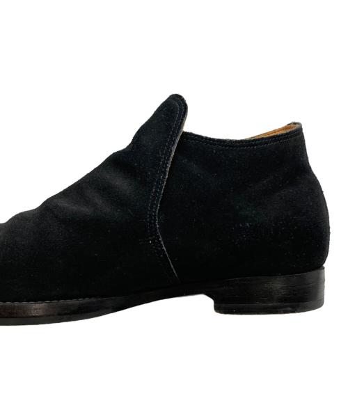 POLPETTA（ポルペッタ）POLPETTA (ポルペッタ) Brilla per il gusto (ブリッラ ペル イルグースト) スエードシングルモンクストラップ ブーツ ブラック サイズ:40 1/2の古着・服飾アイテム