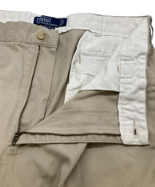 POLO RALPH LAUREN（ポロ・ラルフローレン）POLO RALPH LAUREN (ポロ・ラルフローレン) 2タックチノパン ベージュ サイズ:91cm(36/34)の古着・服飾アイテム