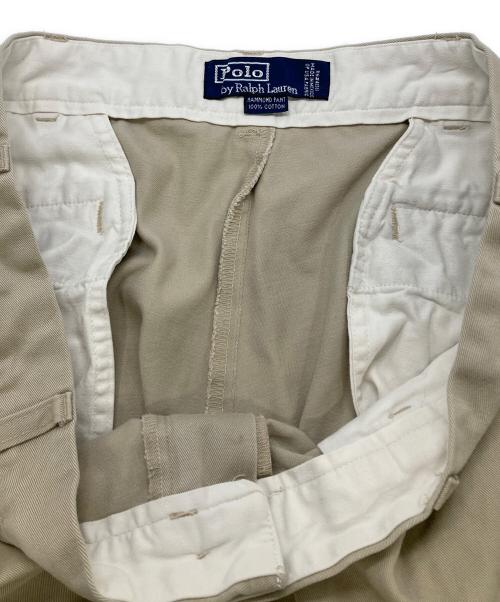 POLO RALPH LAUREN（ポロ・ラルフローレン）POLO RALPH LAUREN (ポロ・ラルフローレン) 2タックチノパン ベージュ サイズ:91cm(36/34)の古着・服飾アイテム