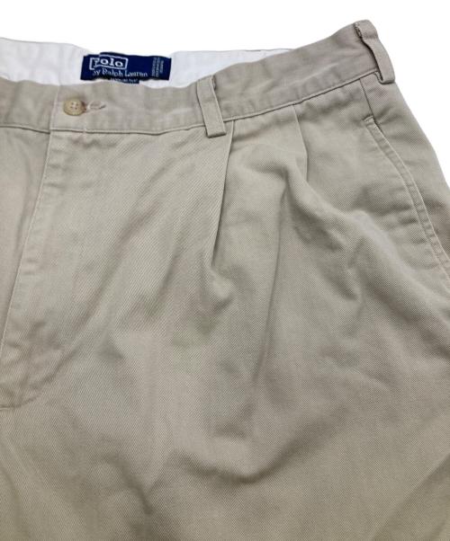 POLO RALPH LAUREN（ポロ・ラルフローレン）POLO RALPH LAUREN (ポロ・ラルフローレン) 2タックチノパン ベージュ サイズ:91cm(36/34)の古着・服飾アイテム