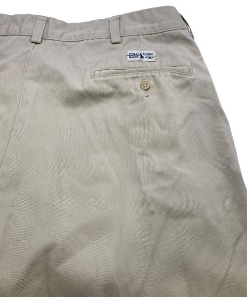 POLO RALPH LAUREN（ポロ・ラルフローレン）POLO RALPH LAUREN (ポロ・ラルフローレン) 2タックチノパン ベージュ サイズ:91cm(36/34)の古着・服飾アイテム