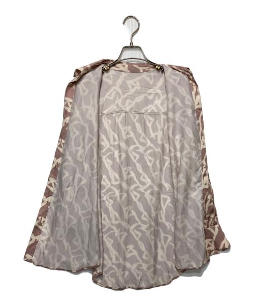 SALON adam et rope'（サロンアダムエロペ）SALON adam et rope' (サロンアダムエロペ) シーサイドダンサープリントオーバーシャツ ピンク サイズ:Fの古着・服飾アイテム