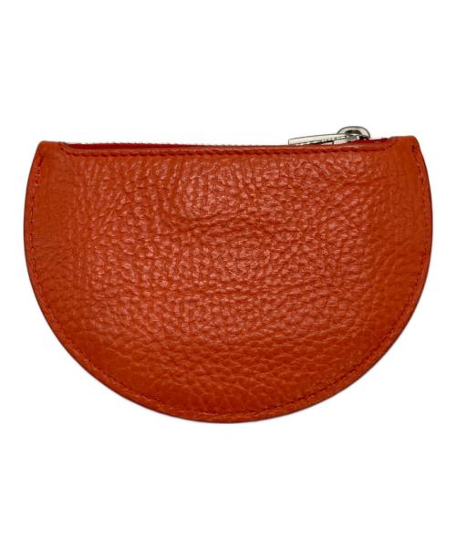 HIROFU（ヒロフ）HIROFU (ヒロフ) 半月型ミニ財布 オレンジの古着・服飾アイテム