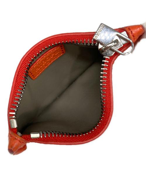 HIROFU（ヒロフ）HIROFU (ヒロフ) 半月型ミニ財布 オレンジの古着・服飾アイテム