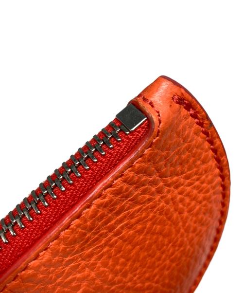 HIROFU（ヒロフ）HIROFU (ヒロフ) 半月型ミニ財布 オレンジの古着・服飾アイテム