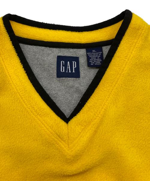 OLD GAP（オールドギャップ）OLD GAP (オールドギャップ) 90S フリースプルオーバー イエロー サイズ:XLの古着・服飾アイテム