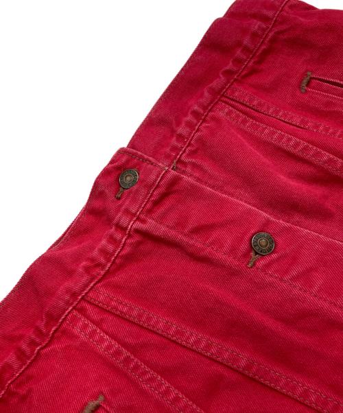 LEVI'S（リーバイス）LEVI'S (リーバイス) 製品染め4THデニムジャケット レッド サイズ:MEDIUMの古着・服飾アイテム