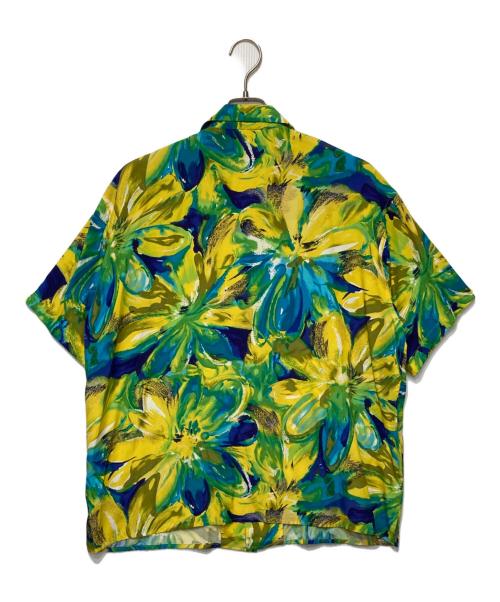 KANSAI O2（カンサイ）KANSAI O2 (カンサイ) 総柄半袖シャツ グリーン×イエロー サイズ:M2の古着・服飾アイテム
