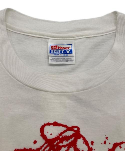 Hanes（ヘインズ）Hanes (ヘインズ) 90s アートデザインTシャツ ホワイト サイズ:Ｌの古着・服飾アイテム