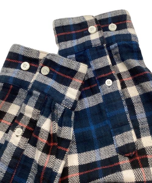 PALACE（パレス）PALACE (パレス) FLANNEL DROP SHOULDER SHIRT ブルー サイズ:Ｌの古着・服飾アイテム