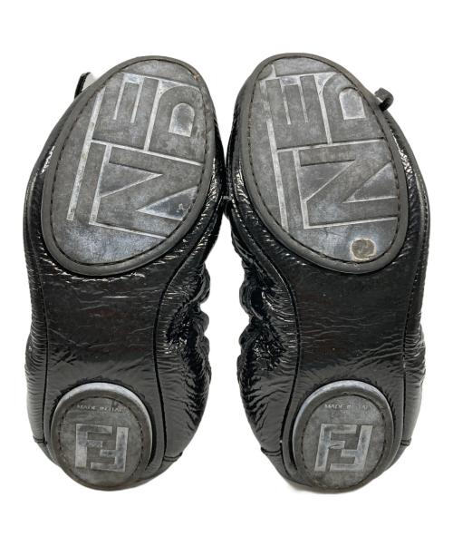 FENDI（フェンディ）FENDI (フェンディ) バレエパンプス ブラック サイズ:表記なしの古着・服飾アイテム