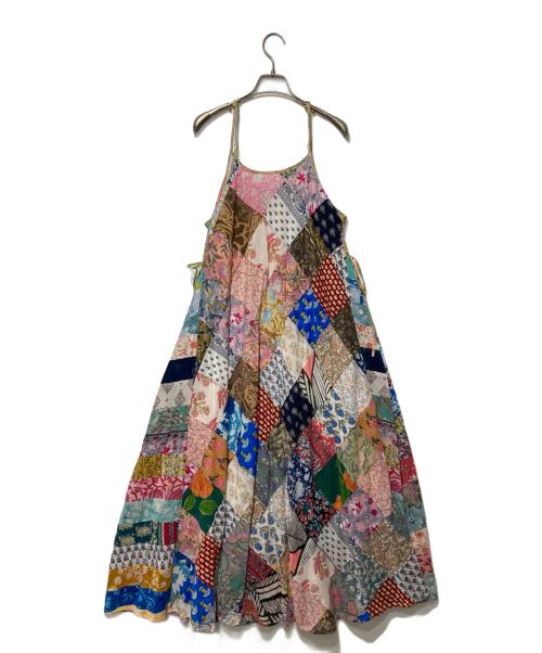 freada（フリーダ）Freada (フリーダ) インドサイドレースアップパッチワーク ワンピース マルチカラー サイズ:ONE SIZE 未使用品の古着・服飾アイテム