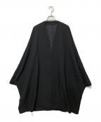 LAD MUSICIANラッドミュージシャン）の古着「POLYESTER TROPICAL DOLMAN SLEEVE JACKET」｜ブラック