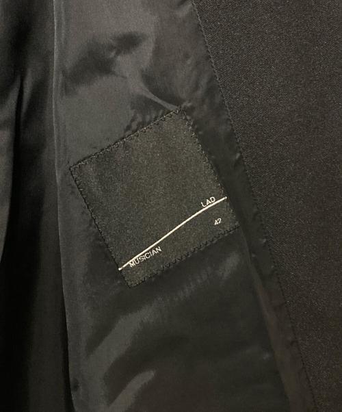 LAD MUSICIAN（ラッドミュージシャン）LAD MUSICIAN (ラッドミュージシャン) POLYESTER TROPICAL DOLMAN SLEEVE JACKET ブラック サイズ:42の古着・服飾アイテム