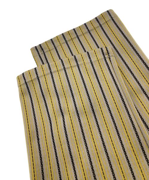 Needles（ニードルズ）Needles (ニードルズ) TRACK PANT - POLY JQ グレー×イエロー サイズ:XSの古着・服飾アイテム