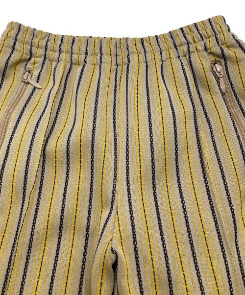 Needles（ニードルズ）Needles (ニードルズ) TRACK PANT - POLY JQ グレー×イエロー サイズ:XSの古着・服飾アイテム