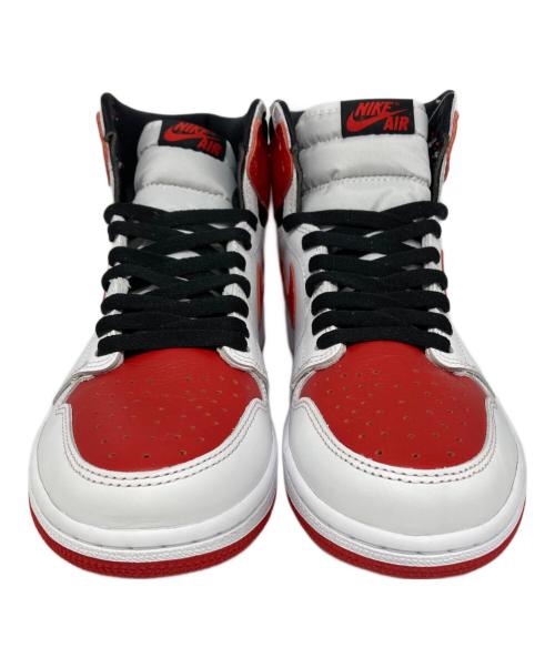 NIKE（ナイキ）NIKE (ナイキ) AIR JORDAN 1 RETRO HIGH OG ホワイト×レッド サイズ:27の古着・服飾アイテム