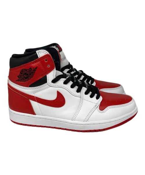 NIKE（ナイキ）NIKE (ナイキ) AIR JORDAN 1 RETRO HIGH OG ホワイト×レッド サイズ:27の古着・服飾アイテム