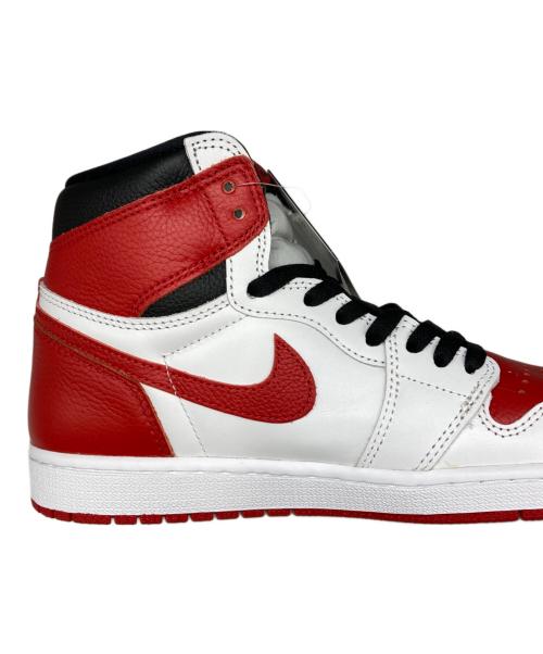 NIKE（ナイキ）NIKE (ナイキ) AIR JORDAN 1 RETRO HIGH OG ホワイト×レッド サイズ:27の古着・服飾アイテム