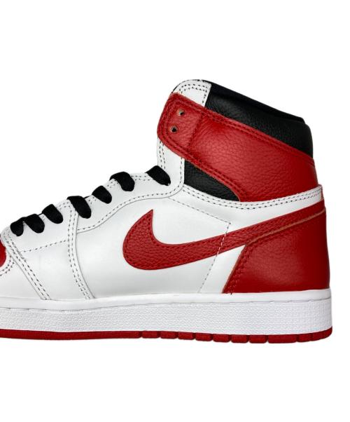 NIKE（ナイキ）NIKE (ナイキ) AIR JORDAN 1 RETRO HIGH OG ホワイト×レッド サイズ:27の古着・服飾アイテム