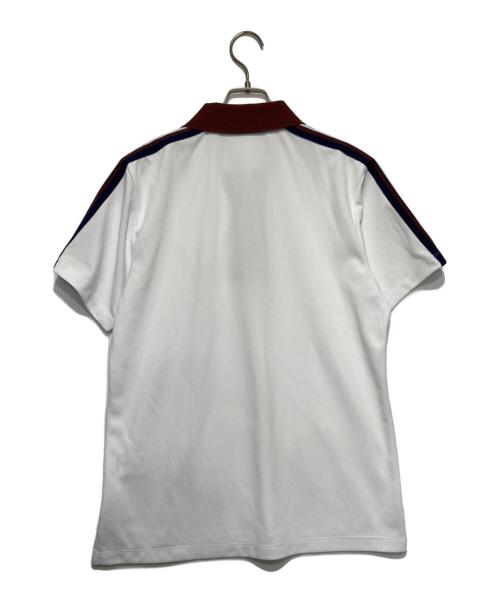 decembermay（ディセンバーメイ）decembermay (ディセンバーメイ) ポロシャツ ホワイト サイズ:Lの古着・服飾アイテム