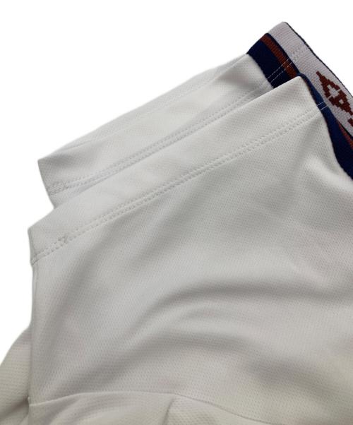 decembermay（ディセンバーメイ）decembermay (ディセンバーメイ) ポロシャツ ホワイト サイズ:Lの古着・服飾アイテム