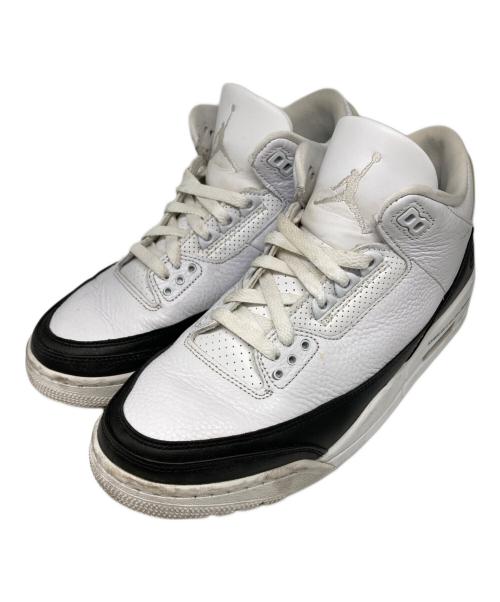 NIKE（ナイキ）NIKE (ナイキ) FRAGMENTS (フラグメント) AIR JORDAN 3 RETRO SP ホワイト サイズ:26.5の古着・服飾アイテム