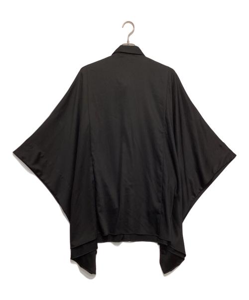 NO ID.（ノーアイディー）NO ID. (ノーアイディー) ドロップショルダーフライフロントSH ブラック サイズ:ONEの古着・服飾アイテム