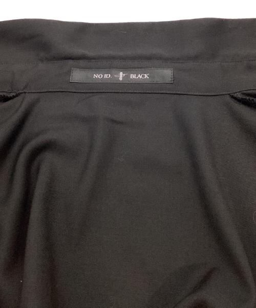NO ID.（ノーアイディー）NO ID. (ノーアイディー) ドロップショルダーフライフロントSH ブラック サイズ:ONEの古着・服飾アイテム
