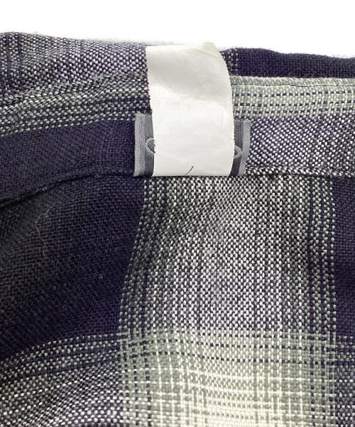 CalTop（キャルトップ）CalTop (キャルトップ) オンブレチェックシャツ ネイビー サイズ:Ｌの古着・服飾アイテム