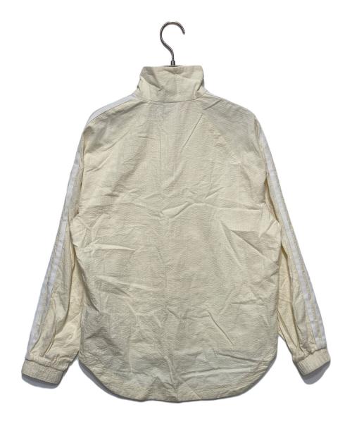 adidas（アディダス）adidas (アディダス) クラシックス ポプリン ハーフジップ トラックジャケット アイボリー サイズ:Ｍの古着・服飾アイテム